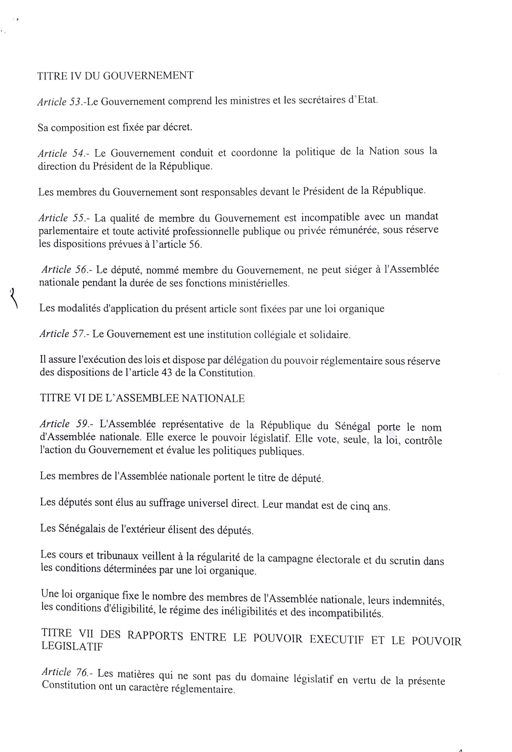 Dissertation reforme constitutionnelle 2008